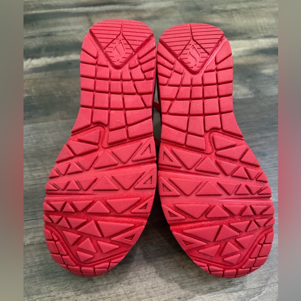 Skechers Women's Bold Red Sneakers - Picture 3 of 7